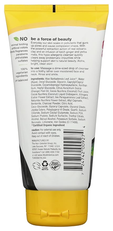 Alba Botanica Hawaiian Detox Cleanser, Anti-Pollution Volcanic Clay, 6 Oz