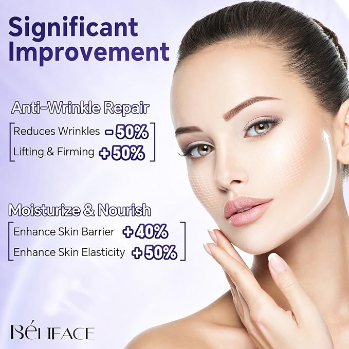Peptides Serum with Hyaluronic Acid for Fine Lines and Wrinkles, Collagen Boosting Hydrating Serum, Anti-aging for All Skin Types, Fragrance Free, 1.35 Fl. Oz