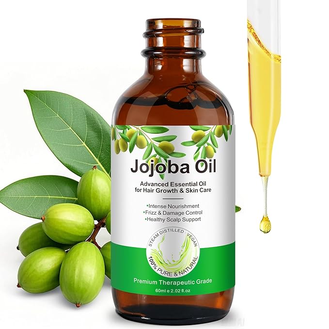 Non-Greasy Jojoba Oil – Lightweight Summer Face Oil, Perfect for Facial Tools, Helps Skin Look Smooth & Balanced – Fast Absorbing |Base Carrier Oil-2.0 Fl Oz