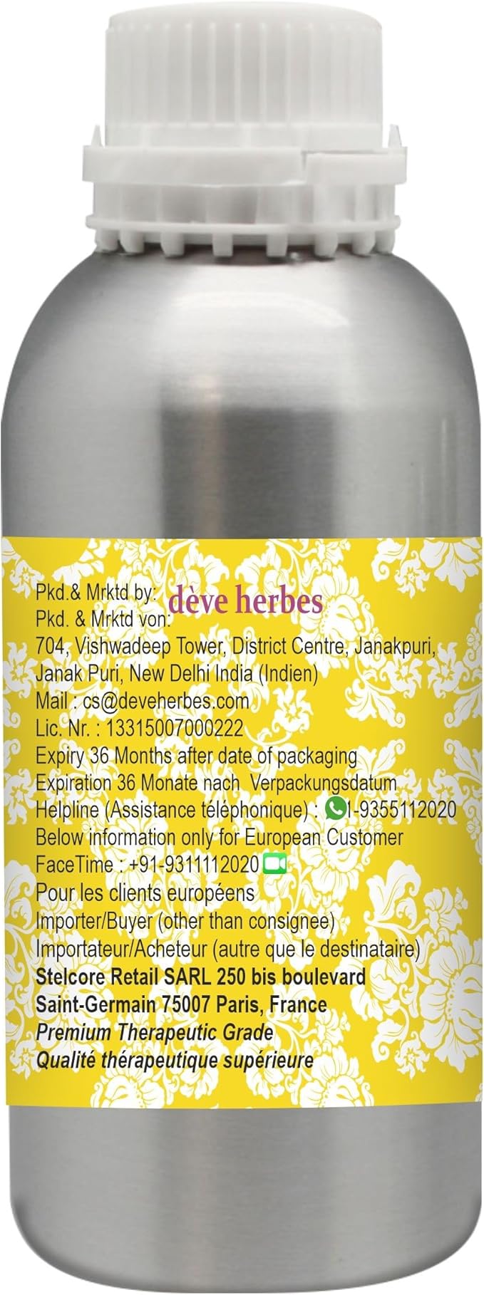 dève herbes Sweet Wormwood Essential Oil (Artemisia annua) Pure | Non-Sticky | Non-Greasy | Lightweight | Men & Women | All Skin Types | Steam Distilled 1250ml (42 oz)