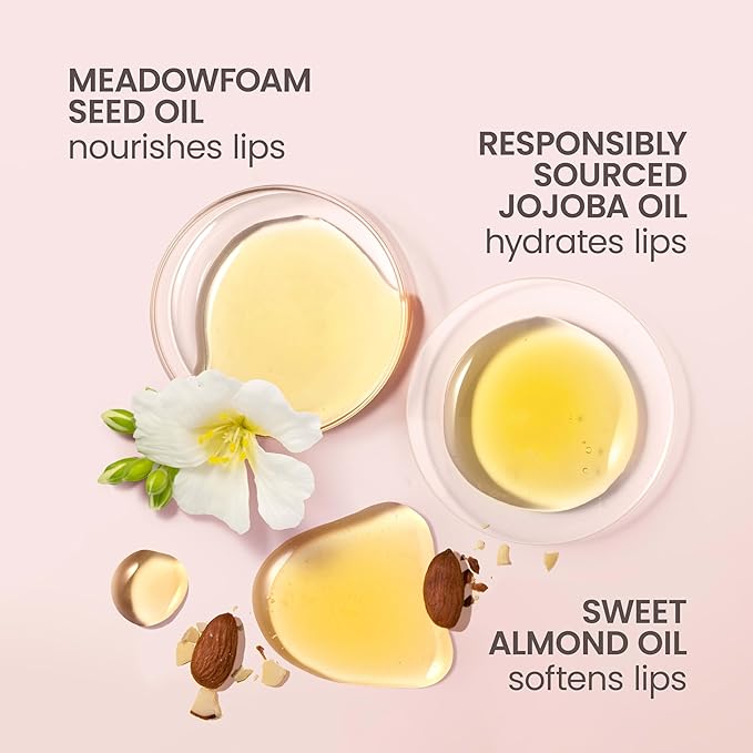 Burt's Bees Lip Oil Plum Twilight, Instant Hydration, Nourishes and Softens Lips, Sheer Wash of Color, High Shine Finish, Responsibly Sourced Jojoba Oil, Non Sticky, Wand Applicator, 0.15 Ounce