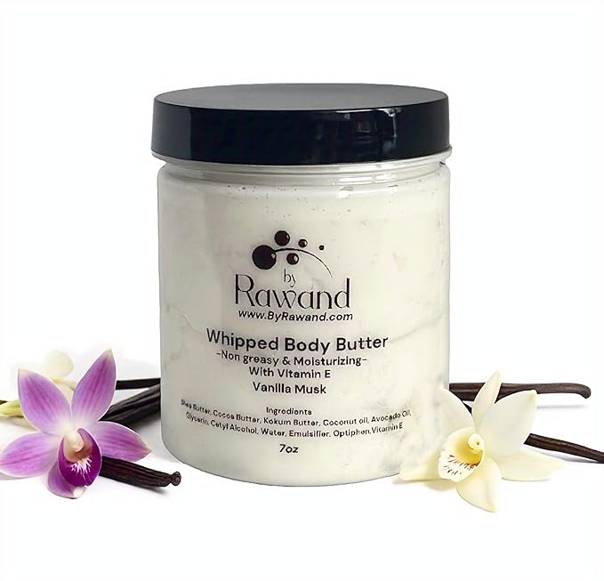 Handmade Vanilla Musk buttercream with Shea & Cocoa butter based with natural oils - non greasy, moisturizing (Beige (Vanilla Musk))