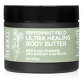 Ora's Amazing Herbal Ultra Healing Body Butter, Intensive Moisturizer For Dry Skin, Spearmint & Bergamot Essential Oil, 2 oz, Peppermint Field Scent