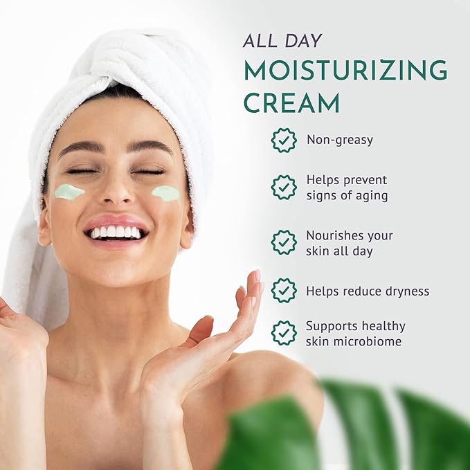 The Best Plant-Based Organic Moisturizer – Ayurvedic, Vegan, pH-Balanced Face & Body Lotion. Microbiome-Friendly, Non-Greasy, Deep Hydration for Radiant Skin. Perfect for Women & Men, Day & Night.