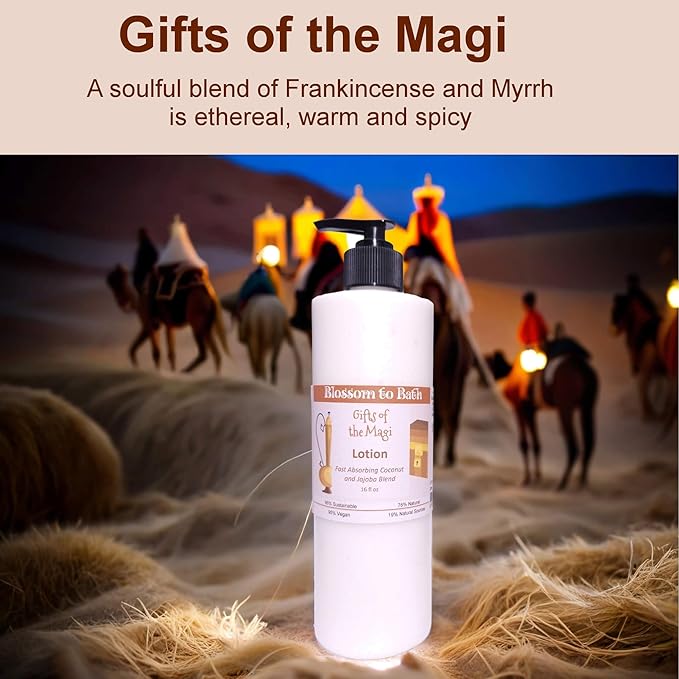 Blossom to Bath Gifts of the Magi Lotion (16 ounce) - Phthalate Free Fragrance - Absorbs Quickly with a Rich Soulful Scent