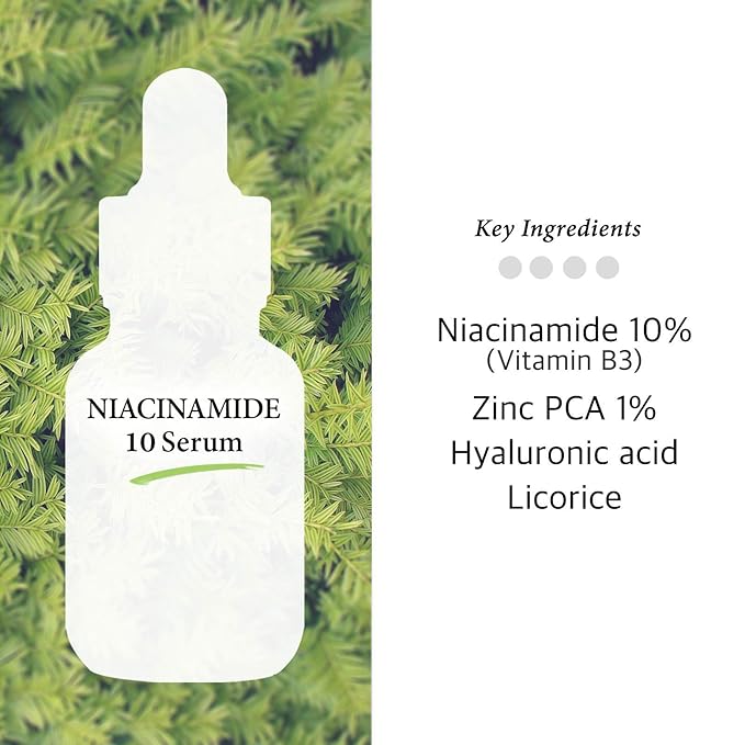 Cos De BAHA Niacinamide 10% Serum 1 Fl Oz – Zinc PCA, Hyaluronic Acid & Aloe for Balancing, Pore-Refining & Uneven Tone (30 ml)