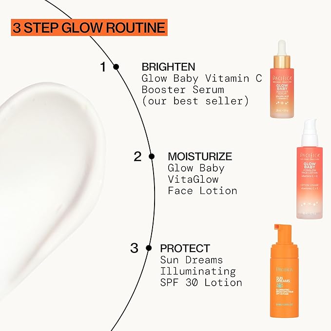 Pacifica, Glow Baby Vitaglow Face Lotion, 1.7 Fl Oz