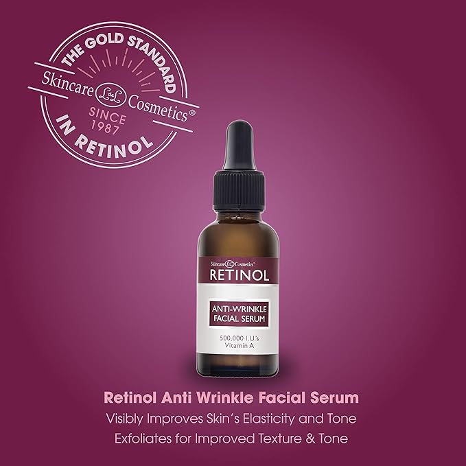 LIVAURA Retinol Anti-Wrinkle Facial Serum – Vitamin A Concentrate Improves Skin’s Elasticity & Tone and Minimizes Appearance of Fine Lines & Wrinkles – Look Younger With The Age-Defying