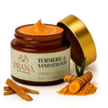 PRANA Sandalwood & Turmeric Face Mask - Natural Cleansing Facial Mask with Ayurvedic Ingredients - Bentonite & Kaolin Clay Mask - Brightening, Hydrating, Anti-Aging - Vegan & Cruelty-Free Mask (60ml)