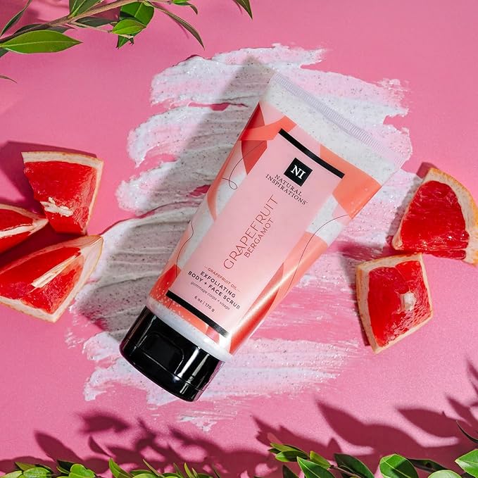 Natural Inspirations Grapefruit Bergamot Exfoliating Face + Body Scrub 6oz