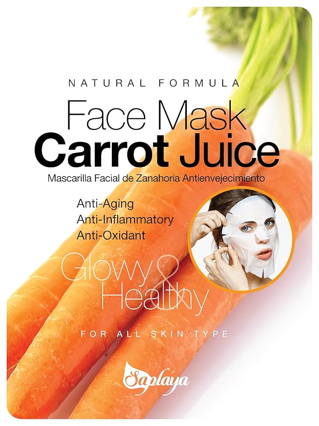 Saplaya Face Masks 6 Pack Scented Facemask Sheets Skin Care Mask Single Scent K-Beauty Natural Formula