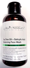 Skin Nutrition Botanical s - Tea Tree Oil + Salicylic Acid Balancing Face Wash 4oz (118ml), 4 Ounce (Pack of 1)