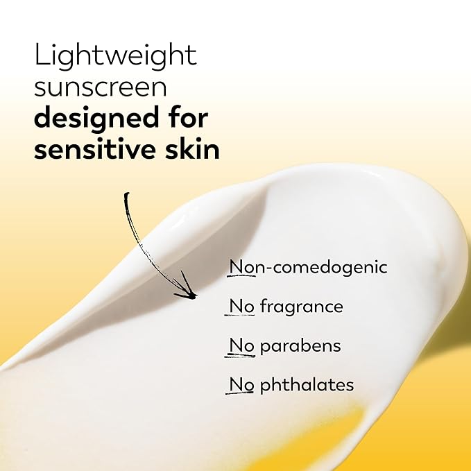 Olay Complete+ Face Moisturizer with Sunscreen SPF 40, For Sensitive Skin, Broad Spectrum Sun Protection, Fragrence-Free - No White Cast on All Tones, Nourishes Moisture Barrier - Ceramides, 6 Oz