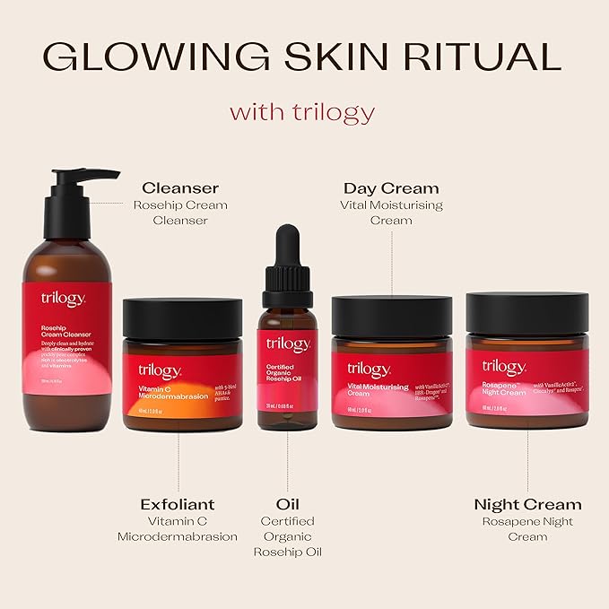 Trilogy Certified Organic Rosehip Oil Duo, Intensive Nourishment, Improves Appearance of Scars, Stretch Marks, Fine Lines, & Wrinkles, 0.68 fl oz each