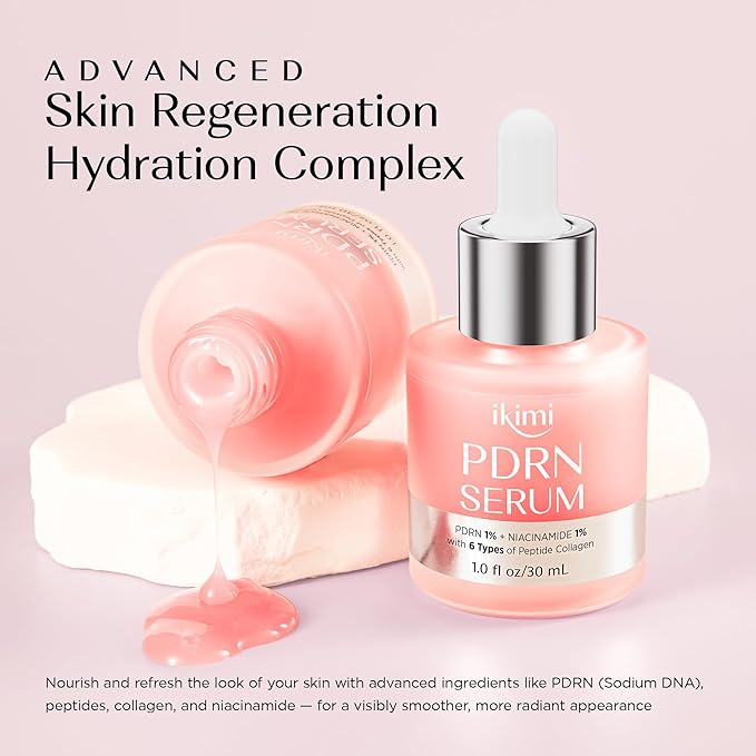 Salmon DNA PDRN Serum – With Niacinamide, Hyaluronic Acid & Peptides – Anti-Aging, Hydrating, Deep Hydration & Moisture Lock Essence
