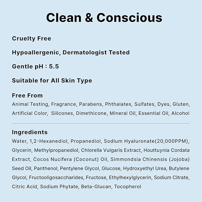 DearMYDEW 2% Hyaluronic Acid Serum with Vitamin B5, Hyalu B5 Intense Hydrating Serum for Face, Moisturizing, Anti-Aging for Fine Lines, Visibly Plumps Skin, Fast Absorbing, Korean Skincare, 4Fl Oz