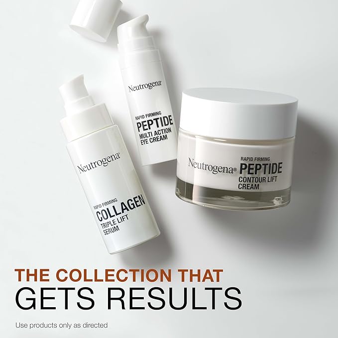 Neutrogena Rapid Firming Peptide Eye Cream: Depuffing, Brightening, Hydrating, Fragrance-Free, 0.5 fl. oz