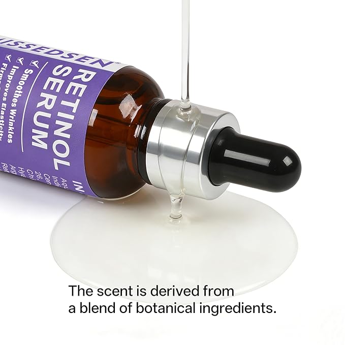 Retinol Serum for Face anti aging with Squalane Oil & Vitamin E Oil for Skin Care Night Repair Serum for Oily, Combination, Dry & Mature Skin for Daily Use 1Fl oz