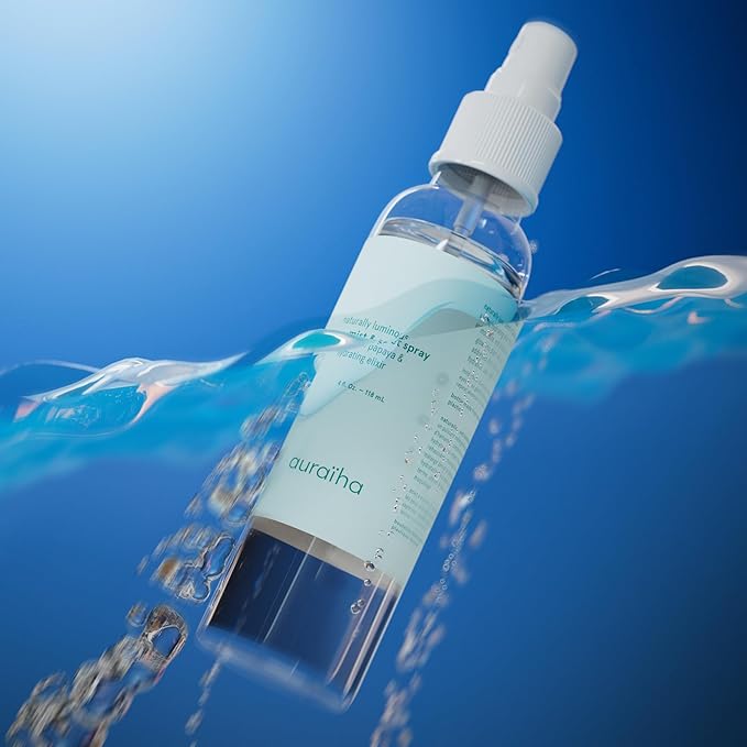 Auraiha Naturally Luminous Mist and Set Spray, Papaya Hydrating Elixir with Witch Hazel & Betaine, Multi-Purpose Mist for Makeup and Skincare