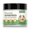 Tallow Sunscreen SPF 30 - Non-Toxic Natural Mineral Sunscreen with Zinc Oxide & Beef Tallow - Reef Safe Sunblock for Face & Body - Moisturizing for All Skin Types (Sport & Daily Use)