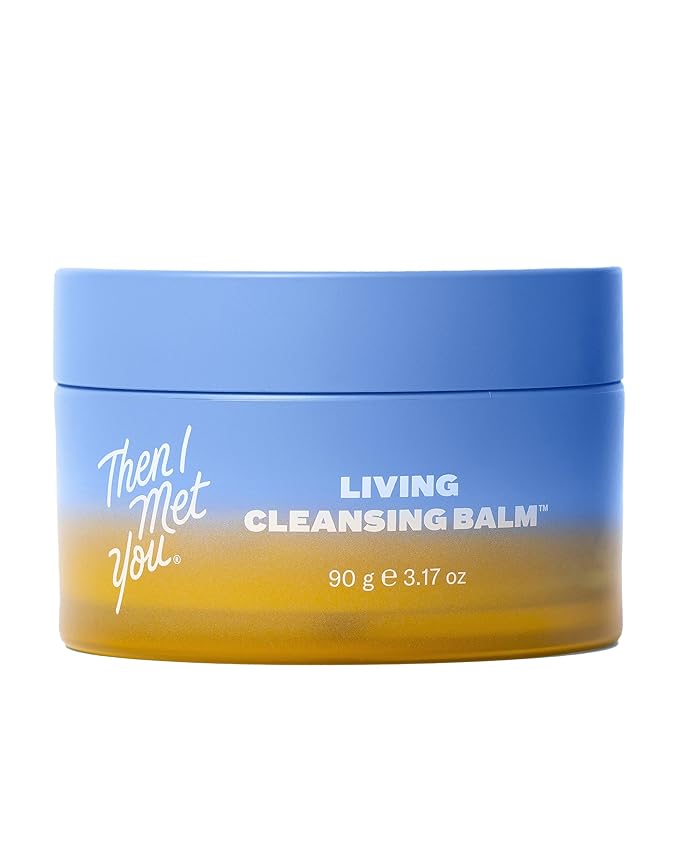 Then I Met You Living Cleansing Balm, Makeup Remover, Cleansing Oil, Face Cleanser, Melts Makeup & Sunscreen, Non-Stripping Zero Residue Oil Cleanser, First-Step Clean Vegan Korean Skincare