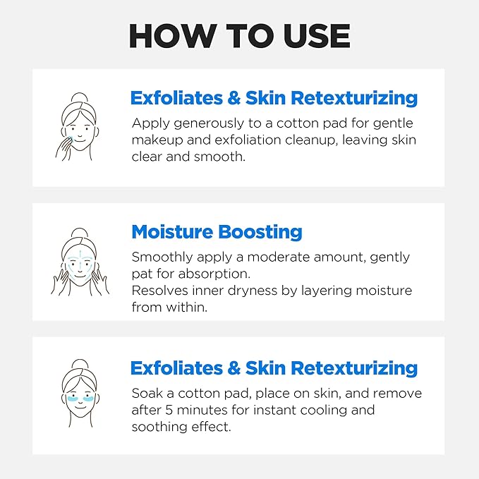WELLAGE Real Hyaluronic Toner 100 for face, Korean Beauty Toner, 93% Hyaluronic Acid Water, Hydrating for Dry Skin - Deep, Quick Absorption, Hypoallergenic, 10.1 fl.oz + Cotton Pads 60ea