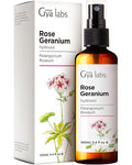 Gya Labs Rose Geranium Hydrosol - 3.4 Fl Oz - Hydrating Face & Body Mist for Skin Toner & Hair Refresher - As Pillow, Room & Linen Spray for Fresh Scent