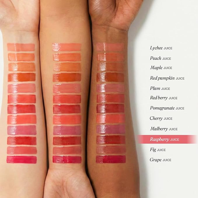 INGA Water Glow Melting Balm - Hydrating Tinted Lip Balm with Soft, Melt-On Texture, Natural Sheer, Glass-Like Finish with Non-Sticky, Lightweight Comfort (RASBERRY JUICE)