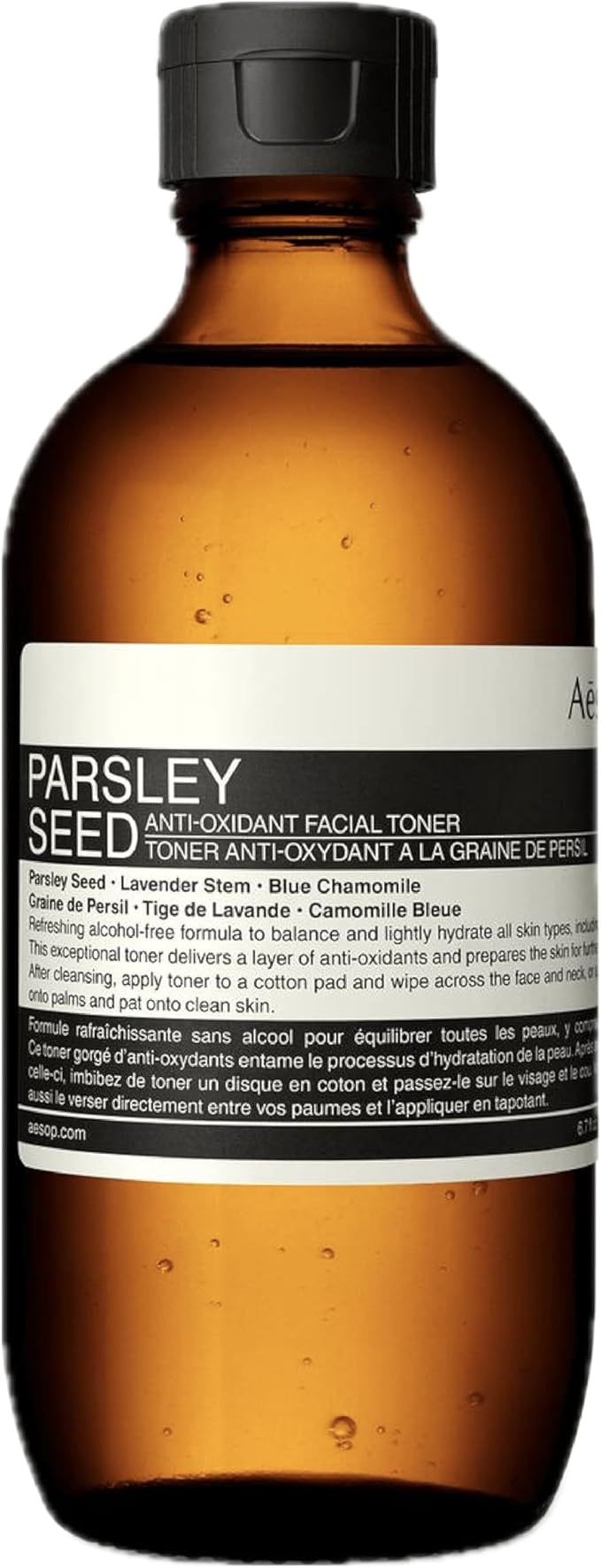 Aesop Parsley Seed Anti-Oxidant Facial Toner | Alcohol-Free Formula with Parsley Seed, Lavender Stem & Blue Chamomile to Soothe & Balance Skin | 200 mL / 6.8 oz