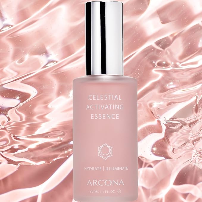 ARCONA Celestial Activating Essence - Rose Water Toner For Face, Organic Bergamot, Rosa Damascena Flower Oil, Chamomilla Flower Extract - 2 Fl Oz. Made In The USA