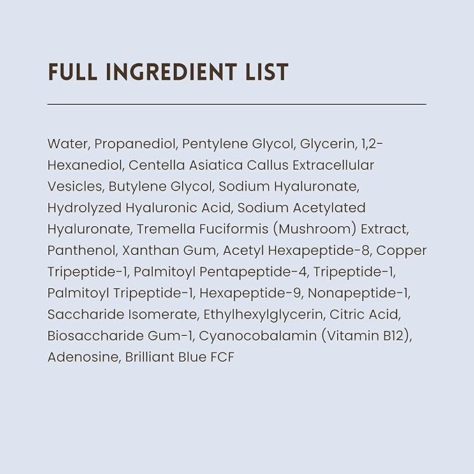 Cicaultra Moisture Ampoule – Korean Peptide & Hyaluronic Acid Face Serum for Sensitive Skin – Deep Hydration, Barrier Repair & Glass Glow Firmness – 1.2 fl oz (35 mL)