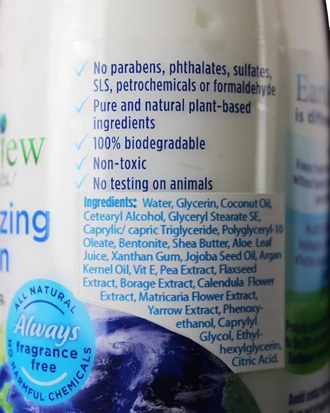Lotion, Fragrance Free Lotion, 8 oz, Rich, Luxurious- Designed for Environmental Sensitivities (MCS, EI, MI)