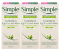 Simple Skin Hydrating Moisturizer, Facial Moisturizer for Sensitive Skin with 12 Hour Moisturization, 4.2 Ounce (Pack of 3)