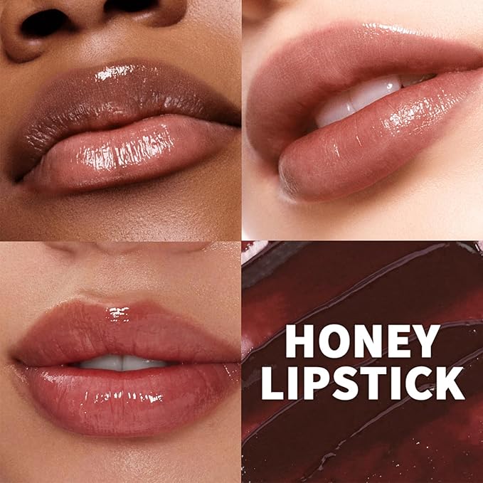 Honey Lip Tinted Lip Balm, Nourishing Hydrating Natural Color, Moisturizing Lip Care for Soft Lips for Daily Use, Enhances Lips with a Subtle Tint, Long Lasting, Lightweight
