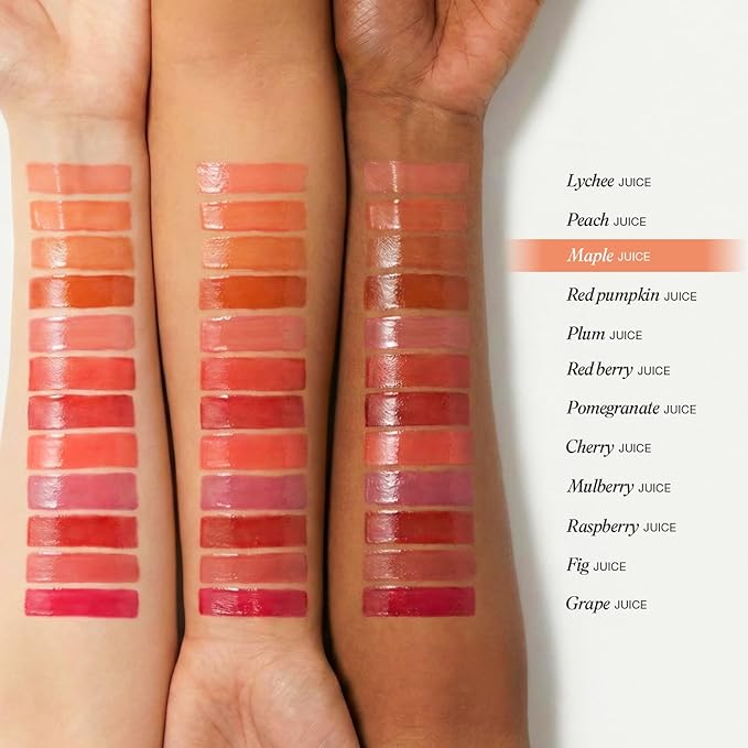 INGA Water Glow Melting Balm - Hydrating Tinted Lip Balm with Soft, Melt-On Texture, Natural Sheer, Glass-Like Finish with Non-Sticky, Lightweight Comfort (MAPLE JUICE)
