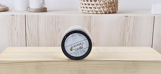 TSA Handmade Whipped Mango Coconut Vanilla Body Butter Cream, Luxury Body Lotion for Dry Skin, Daily Moisturizing Shea Butter, Sunflower Oil, Women, Men, Teens, 1.5 oz Jar (Coconut Vanilla, 1.5 oz)