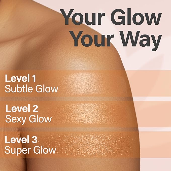 Glimmer Goddess Shimmer Body Butter with Organic Whipped Shea Butter for Hydration, Moisturizing & Silky Natural Glow - Bronze Super, 4 oz