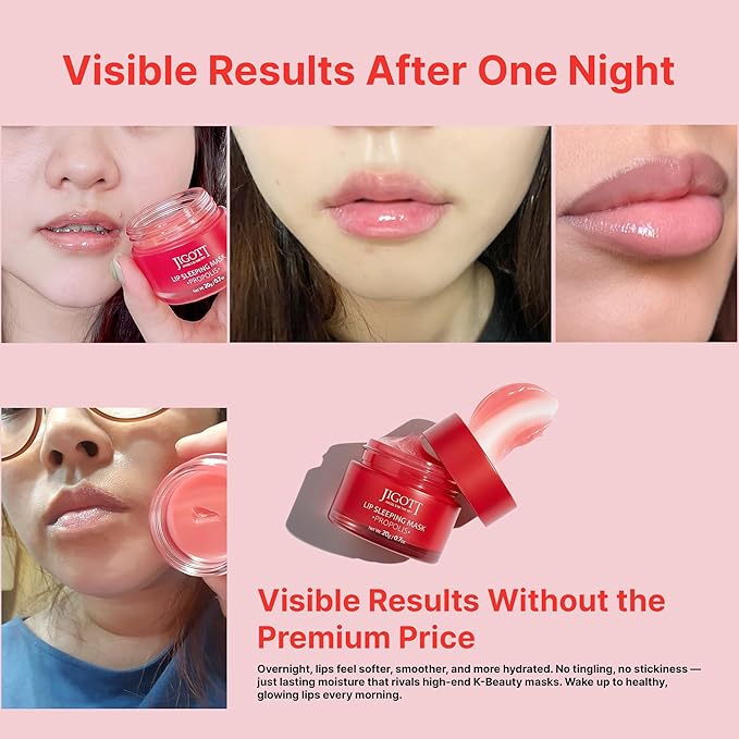 Korean Skincare Propolis Honey Lip Sleeping Mask – Nourishing Overnight Lip Treatment for Dry & Chapped Lips, K-Beauty Hydrating Lip Balm with Propolis Extract, Repairs & Softens Lips (20g)
