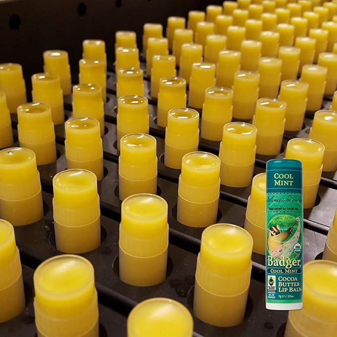 Badger Lip Balm Cool Mint, 0.25 Ounce