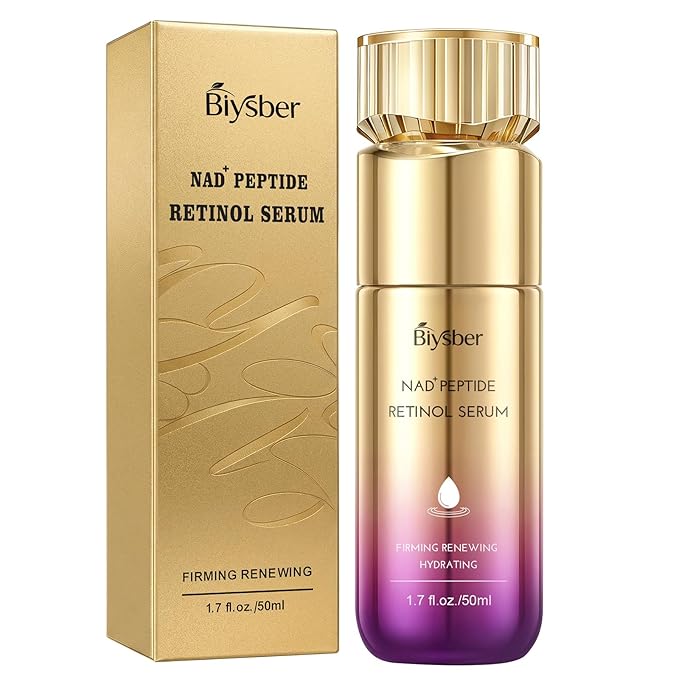 NAD+ Retinol Collagen Face Serum: Anti-Aging Peptide Serum, Tightens Skin, Reduces Wrinkles & Fine Lines, Hydrating Serum for Radiant Glow