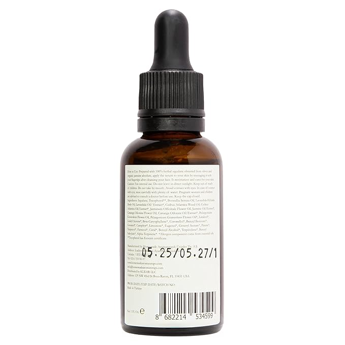 HMA | Squalane Face Serum – Jasmine Flower & 99% Olive-Derived Squalane | Lightweight Hydration & Natural Glow | Non-Greasy & Fast Absorbing | 1 FL Oz