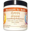 Blossom to Bath Happy Hippie Cocoa Mango Body Cream (8 Ounce) - Pure Essential Oil Fragrance - Feels Like A Lotion And Works Like A Butter with a Sweet Happy Herbal Scent