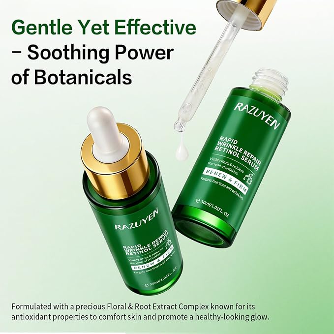 Retinol Serum for Face, Anti Aging Serum with Peptide for Fine Lines and Wrinkles, Smoothing, Repairing and Hydrating Face, 30ml (1 Fl Oz)