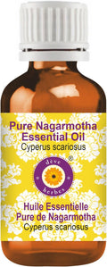 Deve Herbes Pure Nagarmotha Essential Oil (Cyperus scariosus) Steam Distilled 15ml (0.50 oz)