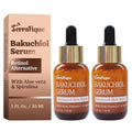 Bakuchiol Serum for Face - Retinol Alternative for Sensitive Skin - Contains Aloe, Centella, Spirulina - Bakuchiol Serum - Plumping, Anti Aging - Pore Minimizer - 1 Fl Oz - 2 Pack