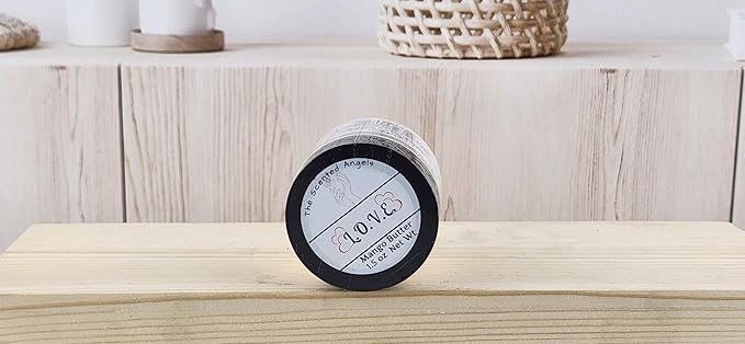 TSA Handmade Whipped Mango Love Body Butter Cream, Luxury Body Lotion for Dry Skin, Daily Moisturizing Shea Butter, Sunflower Oil, Mothers, Fathers, Women, Men, Teens, 1.5 oz Jar