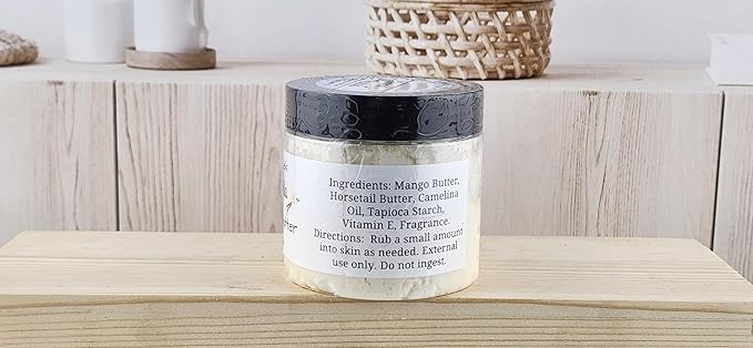 TSA Handmade Whipped Mango Coconut Vanilla Body Butter Cream, Luxury Body Lotion for Dry Skin, Daily Moisturizing Shea Butter, Sunflower Oil, Women, Men, Teens, 5.5 oz Jar (Coconut Vanilla, 5.5 oz)