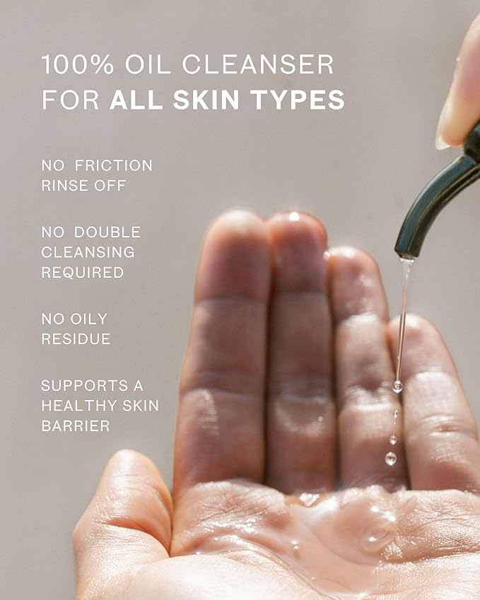 MARA Algae Enzyme Cleansing Oil – Gentle Makeup Remover with Fruit Enzymes, Marine Algae & Antioxidant Oils – Hydrating Face Cleanser for Pores, Sunscreen & Waterproof Makeup (4oz / 120mL)