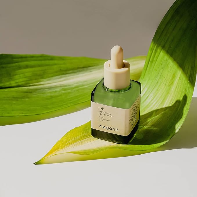 [ viegano ] Rejuvenating Serum with Bakuchiol Retinol Alternative | BAKUCHIOL + TOCOPHEROL | Targets Fines Lines & Wrinkles | Korean Skincare for Elasticity & Uneven texture| 100% Vegan | 35 mL