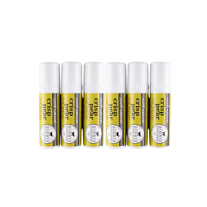 Dionis Goat Milk Lip Balm Crisp Pear 0.28oz (Pack of 6)